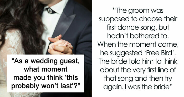 41 Times Wedding Guests Saw Red Flags So Big They Practically Waved From The Altar