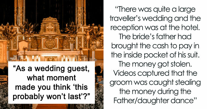 41 Times Wedding Guests Saw Red Flags So Big They Practically Waved From The Altar