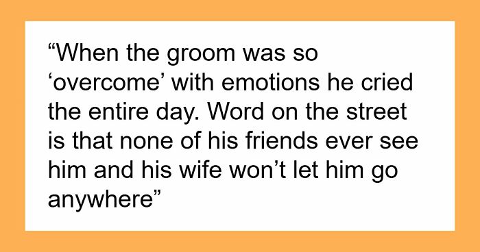 41 Times Wedding Guests Saw Red Flags So Big They Practically Waved From The Altar