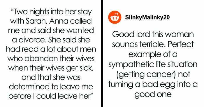 Woman Divorces Husband After Learning Of Cancer As A Power Move, Changes Her Mind Years Later