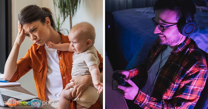 Man Plays Video Games For 5 Hours, Then Complains When Wife Tracks Time He Spent With Their Baby