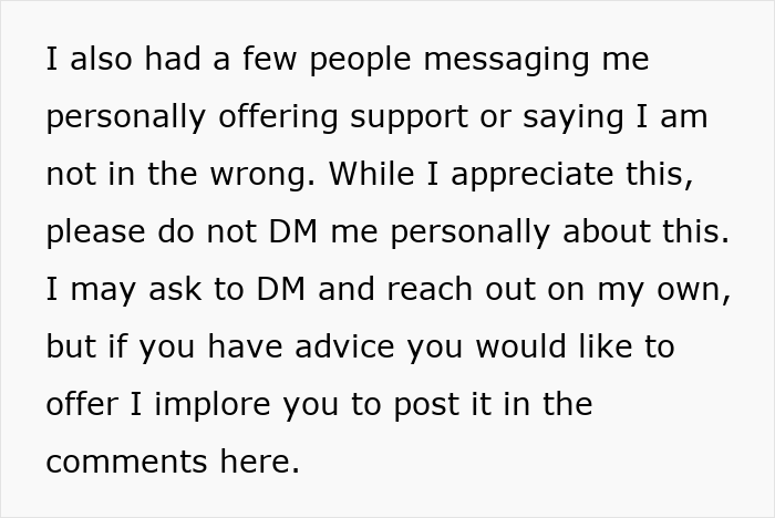 Text post about woman accused of sleeping with sister&rsquo;s fianc&eacute;, addressing family conflicts and online support requests.