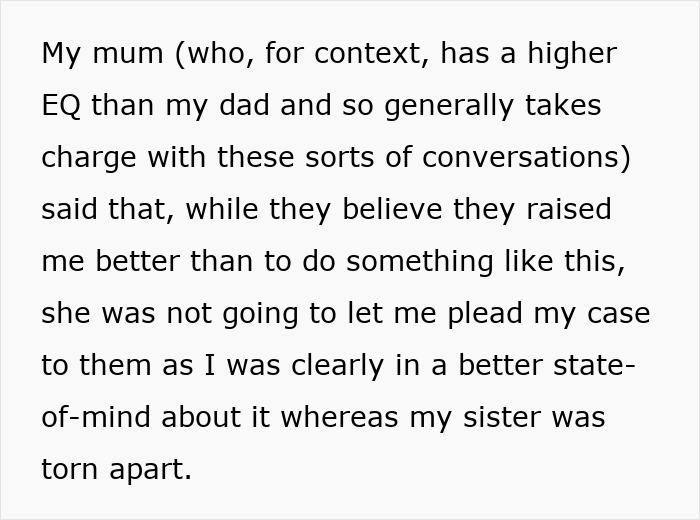Text excerpt about family conflict after woman accused of sleeping with sister&rsquo;s fianc&eacute; during a coincidence, family refuses to change mind.