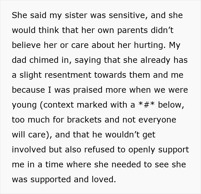 Text discussing family tension after a woman is accused of sleeping with sister&rsquo;s fianc&eacute;, causing lasting relationship strain.