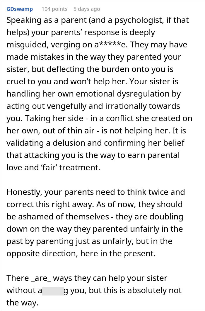 Woman accused of sleeping with sister&rsquo;s fianc&eacute; struggles with family&rsquo;s judgment and can&rsquo;t change their mind.