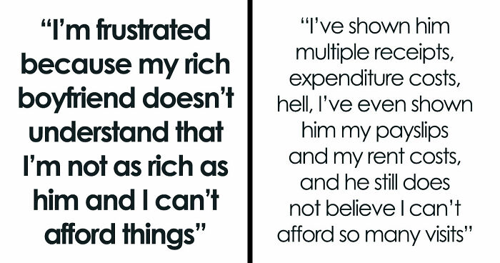Rich Guy Expects Poor Girlfriend To Spend Loads Of Money On Him, Claims She Might “Bleed Him Dry”