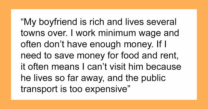 Rich Guy Expects Poor Girlfriend To Spend Loads Of Money On Him, Claims She Might “Bleed Him Dry”
