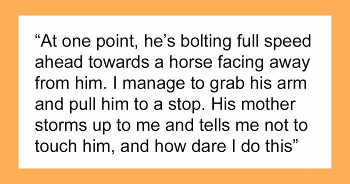 Disruptive Kid Nearly Hurts Himself At Stable, His Toxic Mom Escalates Things From Zero To 100