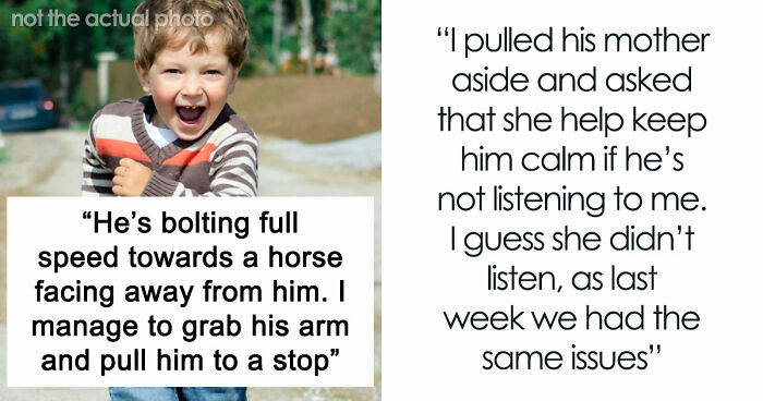 Disruptive Kid Nearly Hurts Himself At Stable, His Toxic Mom Escalates Things From Zero To 100