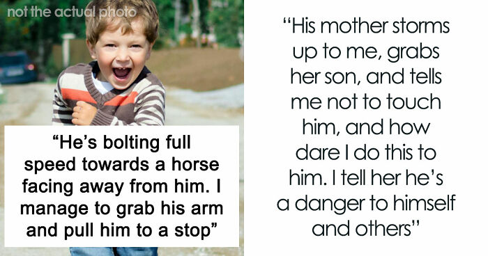Disruptive Kid Nearly Hurts Himself At Stable, His Toxic Mom Escalates Things From Zero To 100