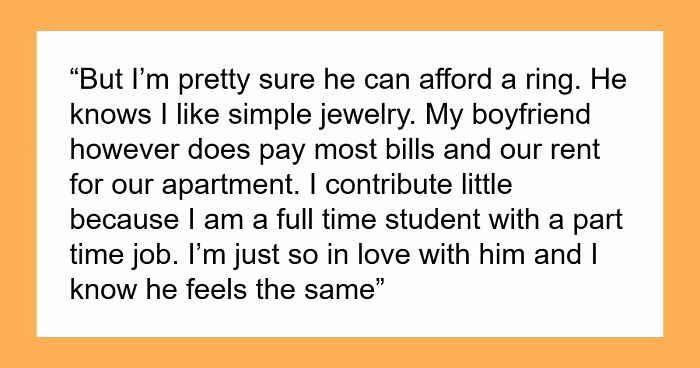 Guy Says “No Degree, No Ring,” Annoyed GF Just Wants The Promise That Their Relationship Is Solid