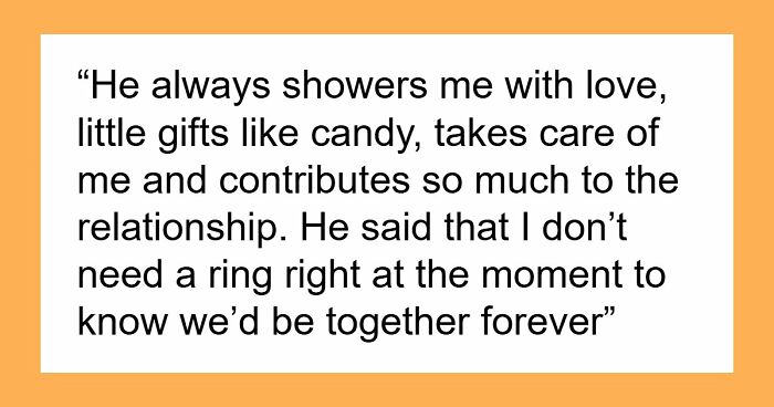 Guy Says “No Degree, No Ring,” Annoyed GF Just Wants The Promise That Their Relationship Is Solid