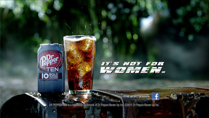Dr Pepper TEN can with glass of soda outdoors, showing controversial marketing fails highlighting bold calorie count.