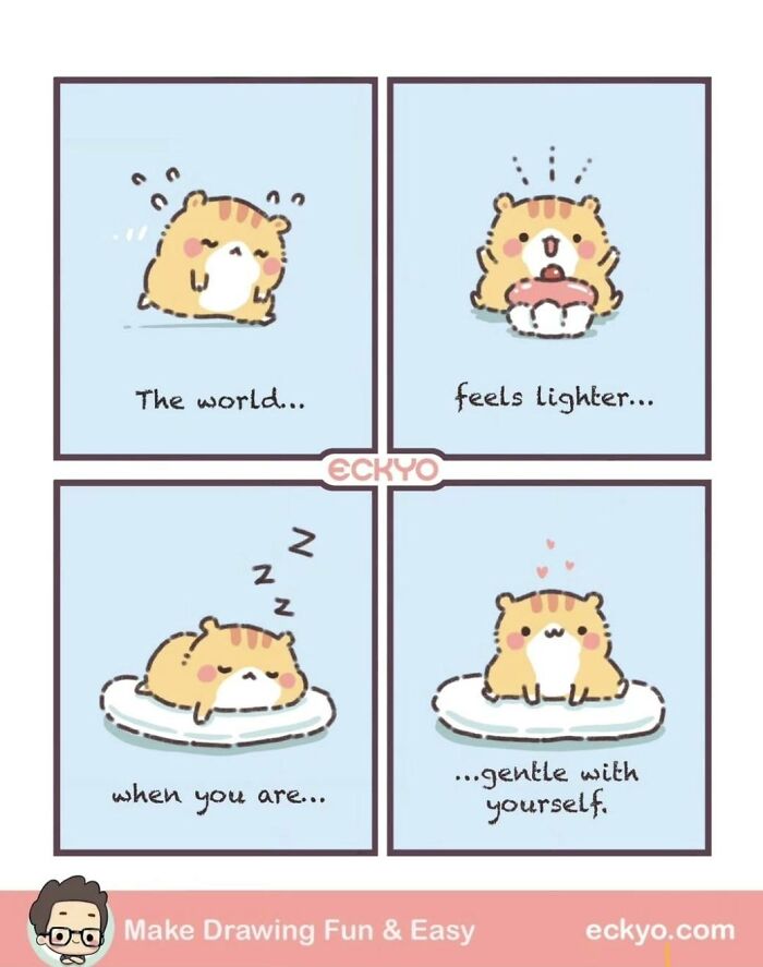 Artist Creates Wholesome Comics That Feel Like A Warm Hug On A Hard Day