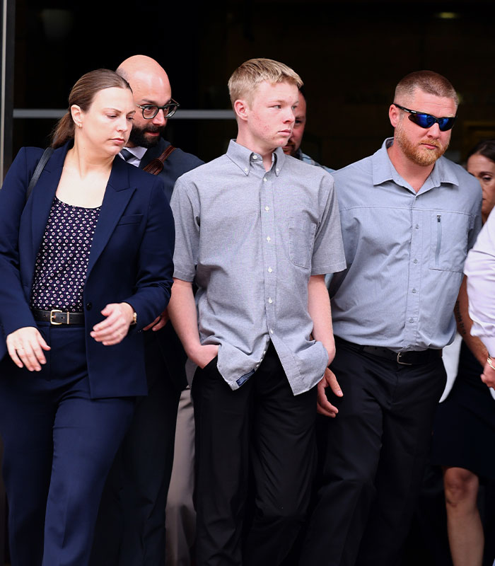 Stepbrother accused in Anna Kepner cruise ship tragedy leaving courthouse with legal team