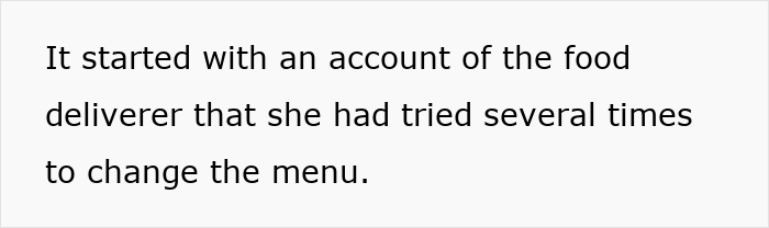 Account of MIL attempting to change wedding food menu Account of MIL attempting to change wedding food menu