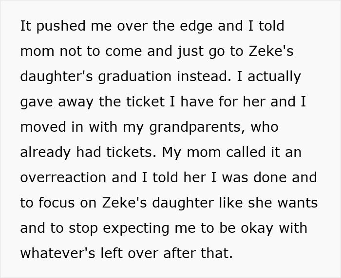 Teen Tired Of Being Second Choice Tells Mom To Skip Her Graduation And Go To Stepdaughter&rsquo;s