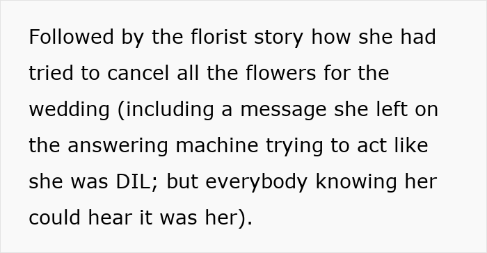 Florist story of MIL trying to cancel wedding flowers Florist story of MIL trying to cancel wedding flowers