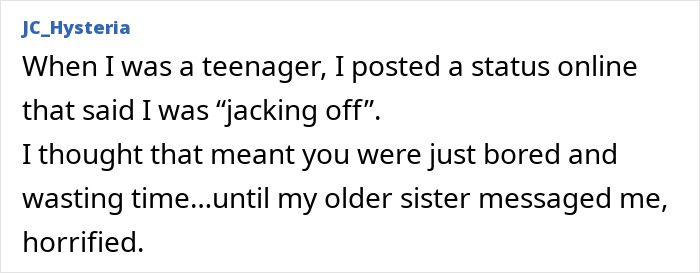 Hilariously late realization about the meaning of jacking off online status