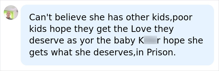 Comment on mom with other kids hoping they get love after baby's passing