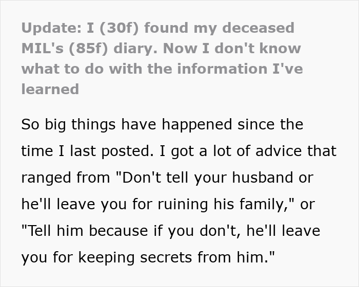&ldquo;Stuck With MIL's Darkest Secret&rdquo;: Woman Goes Through Late MIL&rsquo;s Stuff, Finds Out Something She Shouldn&rsquo;t Have