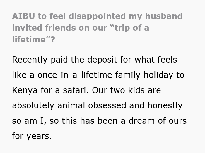 “Trip Of A Lifetime”: Woman Books Family Holiday, Is Shocked By Her Husband’s Secret Decision