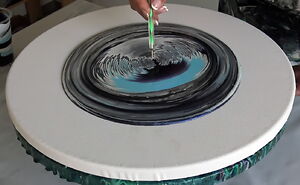 This Pigment Changes Everything 💜💙 Feathery Acrylic Pour You Have To See