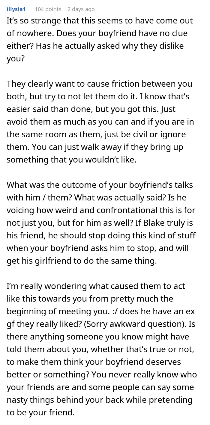 Woman Creeped Out By BF’s Best Friend’s Behavior Towards Her That He Just Accepts Woman Creeped Out By BF’s Best Friend’s Behavior Towards Her That He Just Accepts
