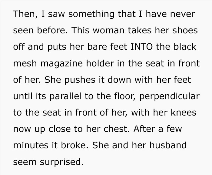 Passenger’s Barefoot Behavior Leaves Pregnant Woman Shocked: “I Saw Something That I Have Never Seen Before” Passenger’s Barefoot Behavior Leaves Pregnant Woman Shocked: “I Saw Something That I Have Never Seen Before”