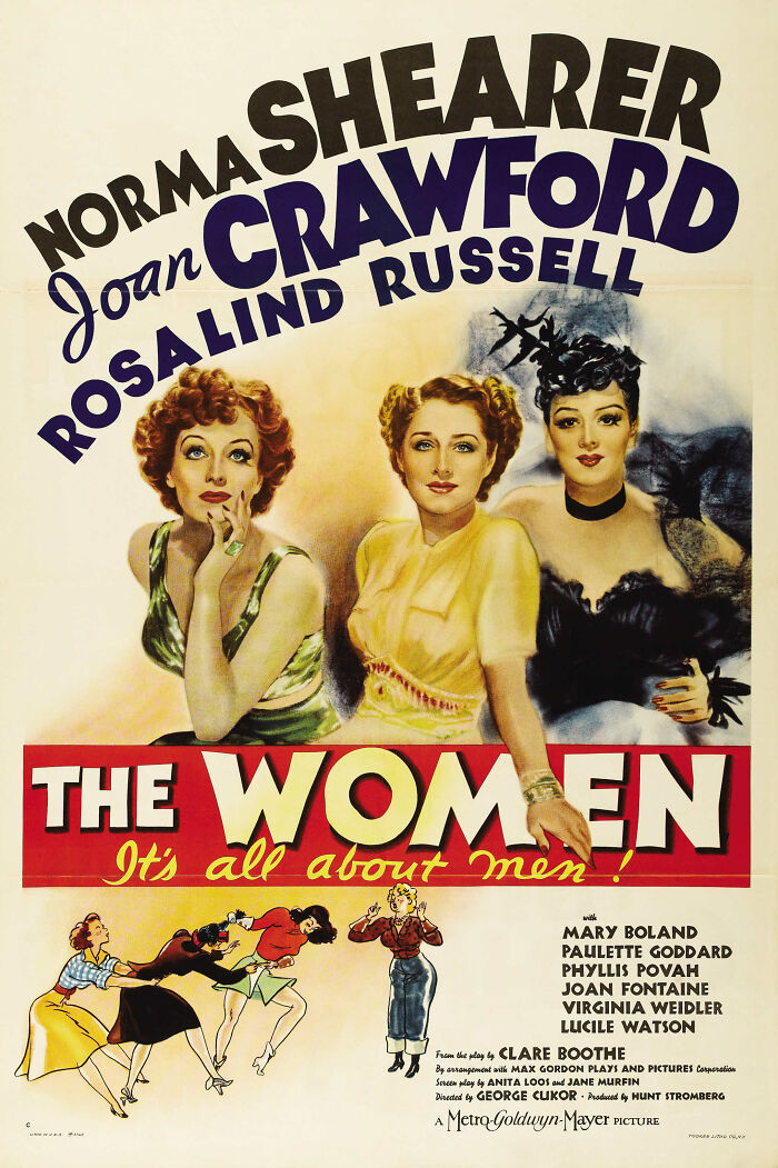 Classic movie poster of The Women featuring Norma Shearer and Joan Crawford