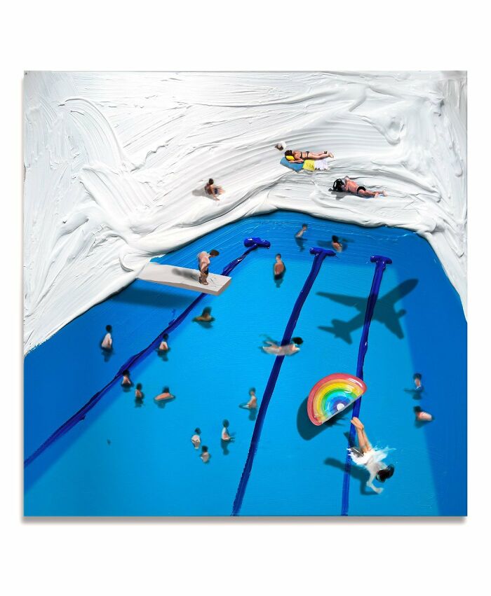 “A Busy Sunny Pool”