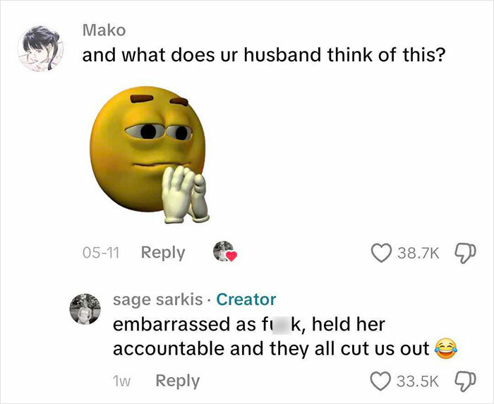 Comments about the husband’s embarrassment regarding the mother-in-law’s dress choice at the wedding. Comments about the husband’s embarrassment regarding the mother-in-law’s dress choice at the wedding.