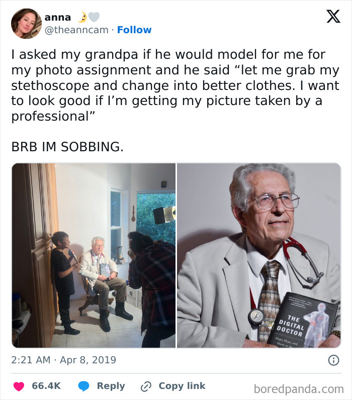 Such A Supportive Grandpa