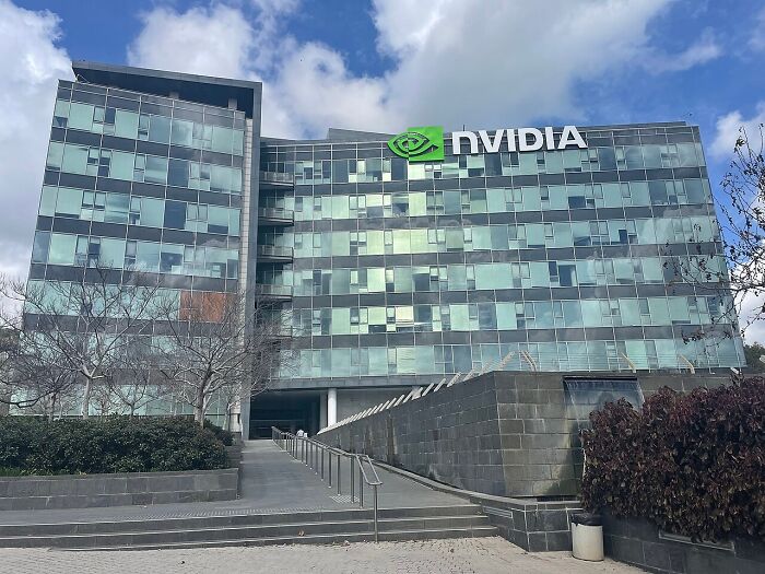 Nvidia headquarters building illustrating corporate economy