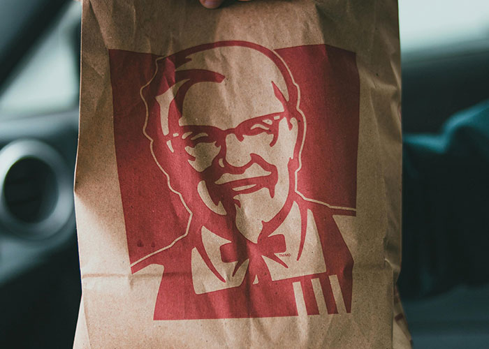 KFC takeout bag representing trivial inconvenience emergency
