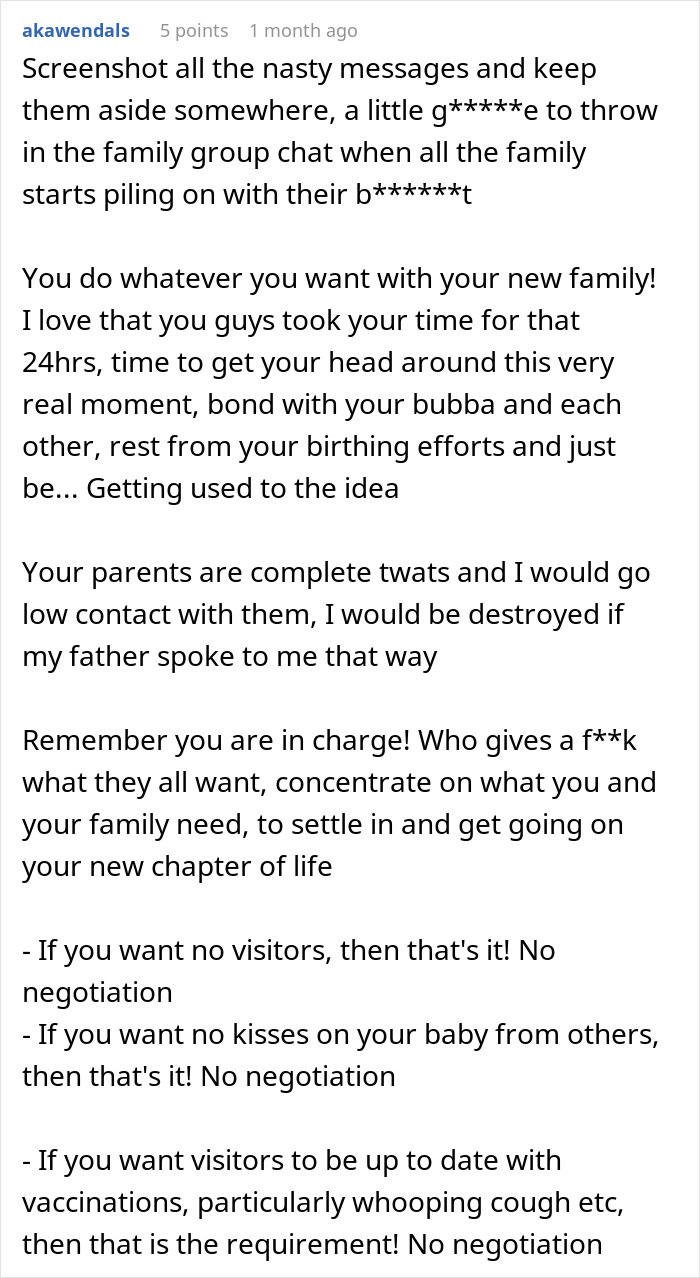 Parents Are Furious Daughter Informed Them About Giving Birth Only The Next Day After All They Did For Her