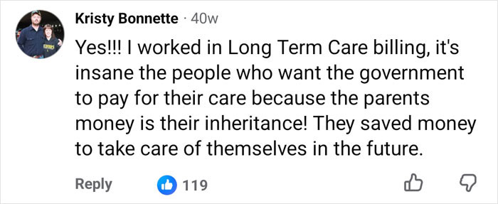 Comment on long term care billing and inheritance money in Dave Ramsey discussion Comment on long term care billing and inheritance money in Dave Ramsey discussion