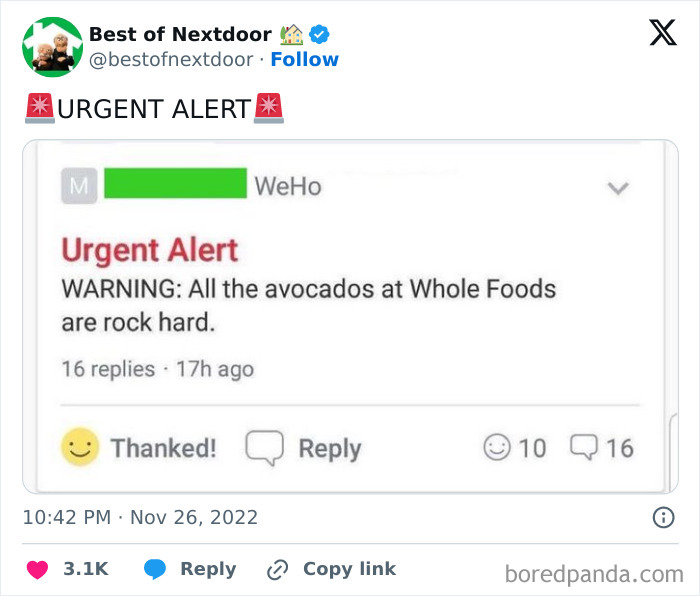 Urgent alert about all avocados at Whole Foods being rock hard