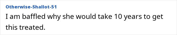 Comment questioning delay in treatment for diagnosis