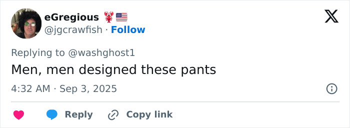 Customer Hilariously Calls Out Target Pants After Noticing Awkward Detail: "Men Designed These" Customer Hilariously Calls Out Target Pants After Noticing Awkward Detail: "Men Designed These"