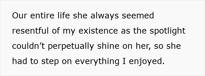 Text describing resentment and rivalry in sister relationships Text describing resentment and rivalry in sister relationships