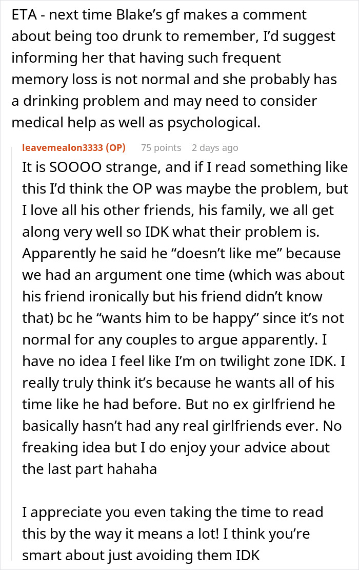 Woman Creeped Out By BF’s Best Friend’s Behavior Towards Her That He Just Accepts Woman Creeped Out By BF’s Best Friend’s Behavior Towards Her That He Just Accepts