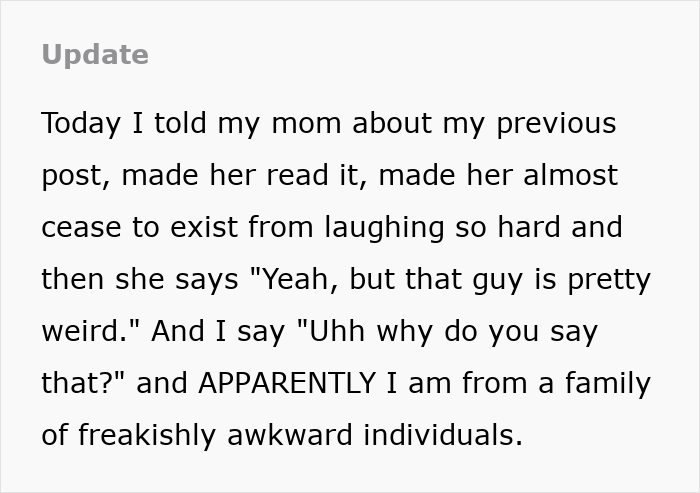 An update to the funny neighbor running story, revealing a family of awkward individuals. An update to the funny neighbor running story, revealing a family of awkward individuals.