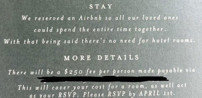 Couple&rsquo;s Tacky Wedding Demands Spark Major Side-Eye Online