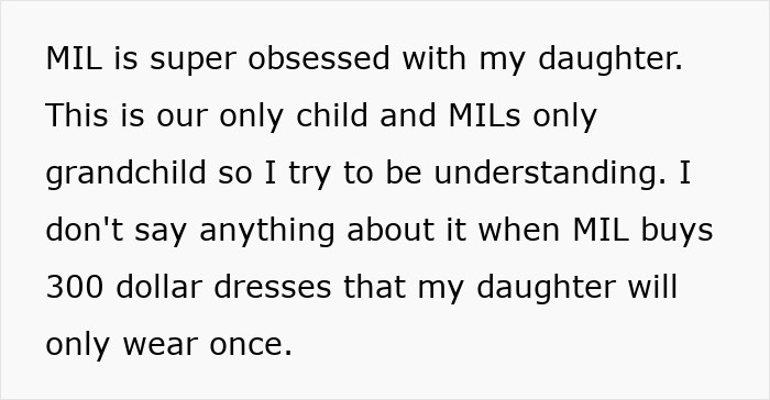 Text about a MIL obsessed with her grandchild. This article discusses grandparent allergies and MIL behavior.