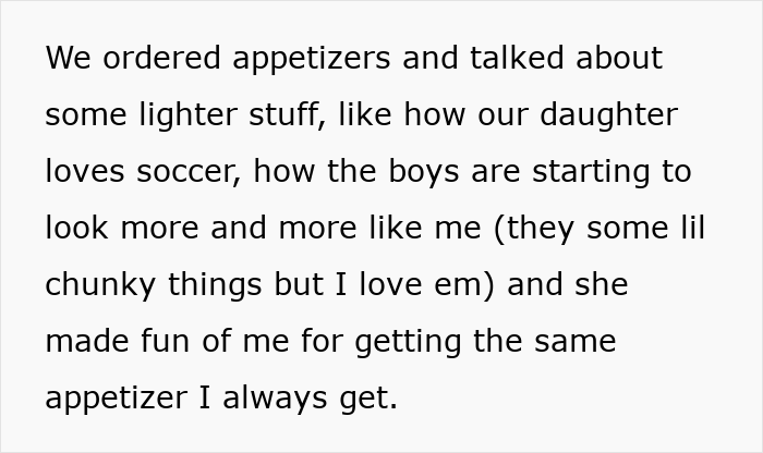 Text excerpt from a story where a guy leaves his wife and kids, discusses family life before regretting his decision.