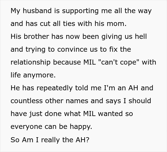 Text of a family dispute about grandchild circumcision and an unhinged MIL, asking 