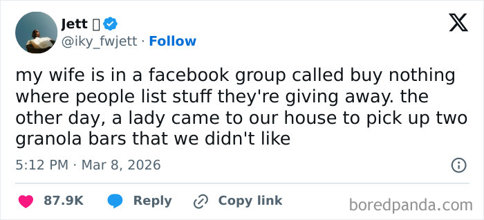Neighbor shares story about a Facebook group for giving away unwanted items