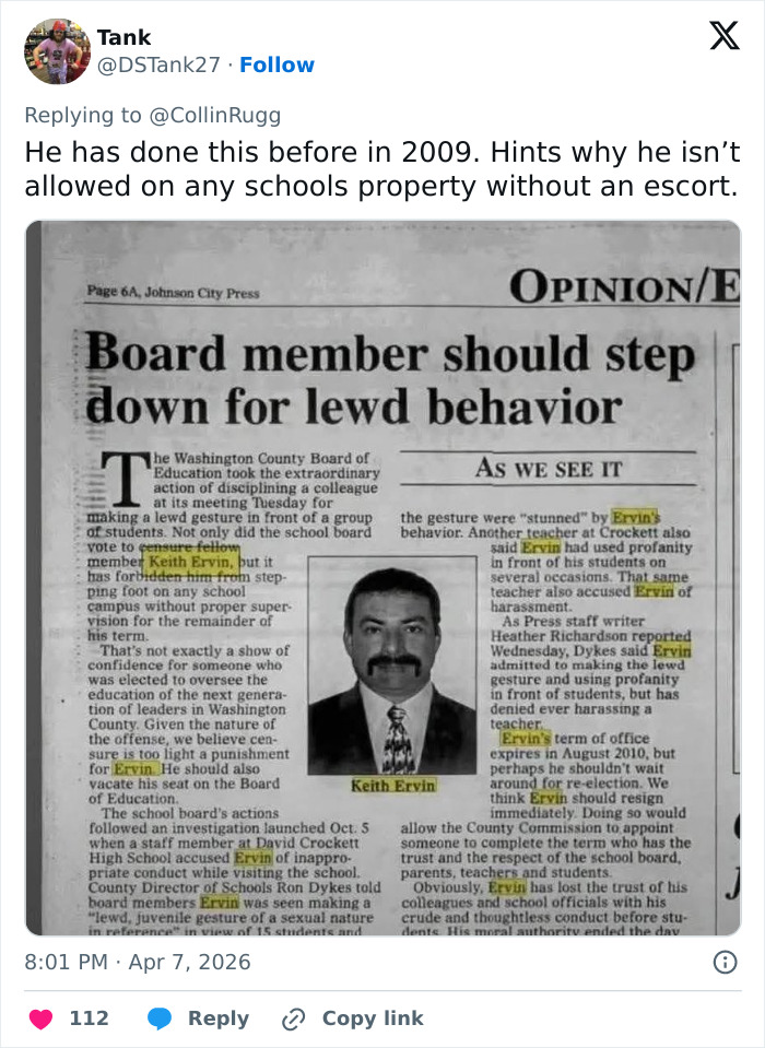 School Board Member Faces Reckoning After Student Breaks Silence On His Chilling Remarks At Public Meeting