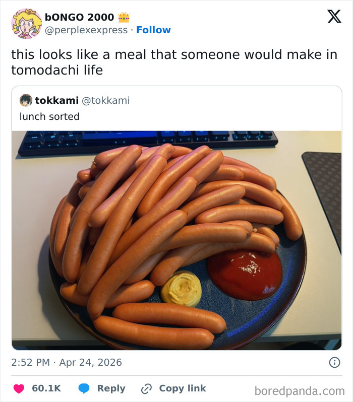 Plate piled high with unappetizing hot dogs and condiments ketchup and mustard